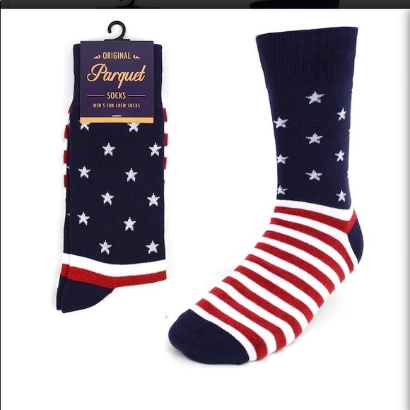 PATRIOTIC NOVELTY SOCKS & AMERICAN FLAG WALLET SET - Picture 3 of 8